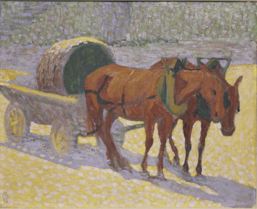 Giovanni Ulrico Giacometti_Cavalli al sole 1907